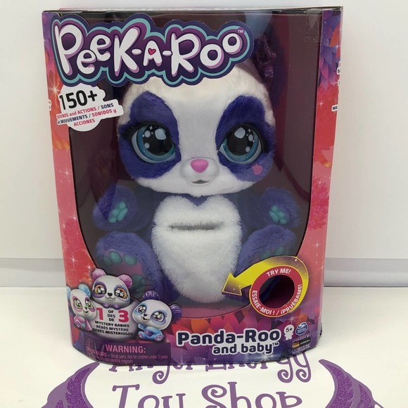 Peek-a-Roo Panda-Roo & Baby Interactive Plush NEW - Picture 1 of 9